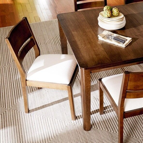 Bassett® Furniture Origins Spence Carbon Dining Chair with Thrillist Linen Upholstered Seat-4