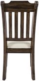 Jofran Inc. Bakersfield Beige/Brown Slatback Dining Side Chair-3