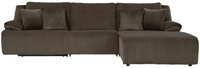 Signature Design by Ashley® Top Tier 3-Piece Chocolate Manual Reclining Right-Arm Facing Sectional and Chaise-2