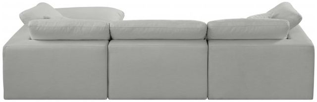 Meridian Furniture Comfy 2-Piece Gray 119" Sectional -2