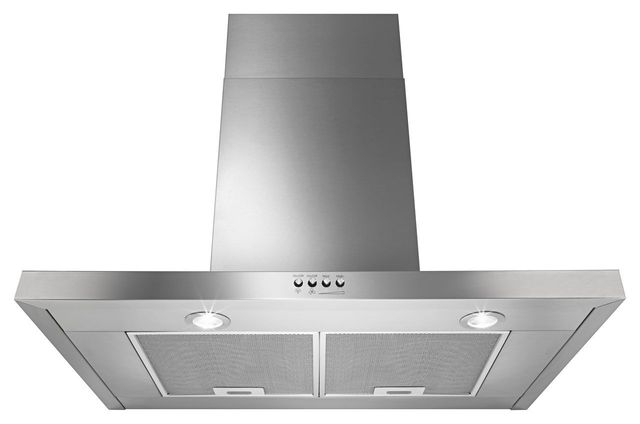 Whirlpool® 30" Wall Mount Flat Range Hood-Stainless Steel-1