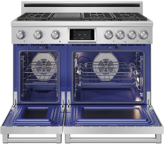 Thor Kitchen® X Series 48" Stainless Steel Freestanding Pro Style Dual Fuel Gas Range-1