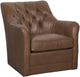 Fairfield® Customizable Emery Leather Swivel Chair-1