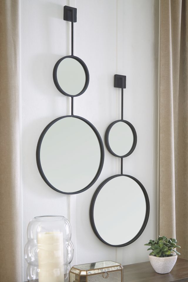 Signature Design by Ashley® Brewer Black Accent Mirror-3