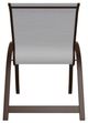 Telescope Casual Aruba Abalone/Kona Aluminum/Fabric Outdoor Sling Stacking Arm Chair-3