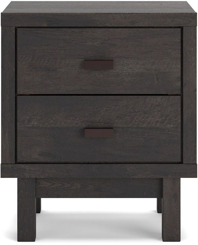 Signature Design by Ashley® Toretto Rustic Charcoal Nightstand-3