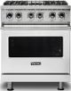 Viking® 5 Series 30" Stainless Steel Pro Style Dual Fuel Range-0