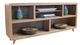 Parker House® Escape 6-Piece Glazed Natural Oak Full Dining Set with Console and Ladder Back Chairs-3