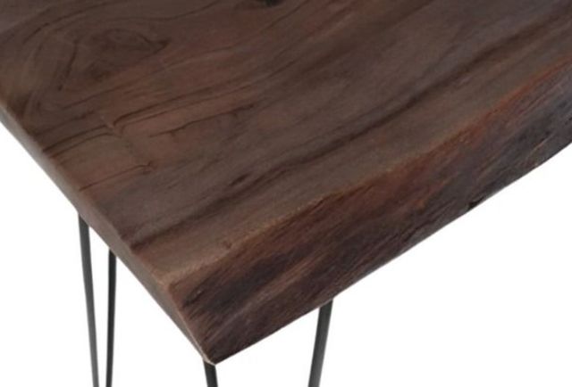 Jofran Inc. Nature's Edge Slate Console Sofa Table with Black Base-3