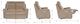 La-Z-Boy® Emmons Oak Leather Power Reclining Loveseat with Headrest and Lumbar-2