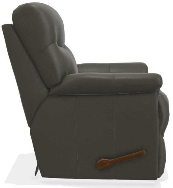 La-Z-Boy® James Charcoal Leather Manual Wall Recliner-2