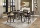 Homelegance® Appert Brown Swivel Counter Height Chair-1