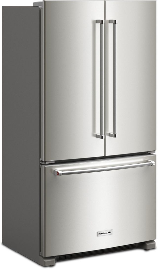 KitchenAid® 36 in. 20.0 Cu. Ft. PrintShield™ Stainless Steel Counter Depth French Door Refrigerator-3