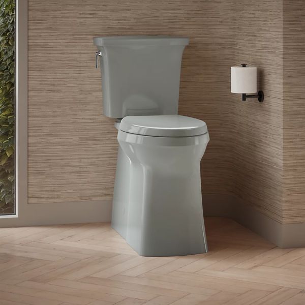 KOHLER® Corbelle® Ice Gray Tall 2-Piece Elongated Toilet with Skirted Trapway, 1.28 Gpf-2