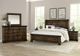 Vaughan-Bassett Rustic Hills Coffee Queen Sleigh Storage Bed-5
