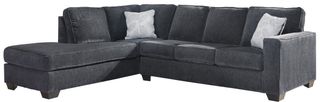 Signature Design by Ashley® Altari 2-Piece Slate Left-Arm Facing Full Sofa Sleeper Sectional and Chaise