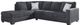 Signature Design by Ashley® Altari 2-Piece Slate Left-Arm Facing Full Sofa Sleeper Sectional and Chaise-0