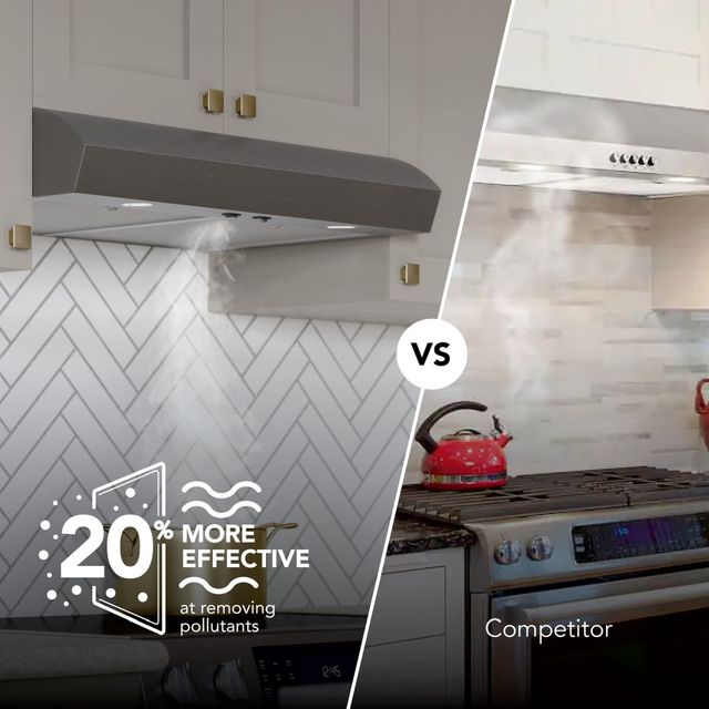 Broan-NuTone® MTR1 Series 30" Black Stainless Steel Under Cabinet Range Hood-3
