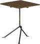 Coaster® Heitor Dark Brown Accent Table with Gunmetal Base-0