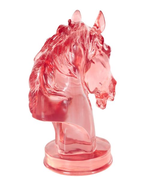 Deco Marche Cosmoliving by Cosmopolitan Pink Horse Tinted Decorative Sculpture-2