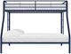 dhp furniture® Dusty Blue Twin/Full Bunk Bed-2