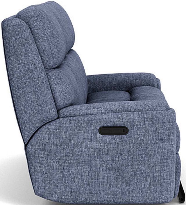 Flexsteel® Rio Blue Indigo Reclining Sofa-2