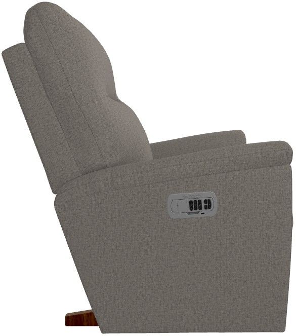 La-Z-Boy® Norton Pewter Power Rocking Recliner with Headrest and Lumbar-3