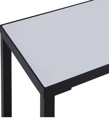 Renwil® Bodin Natural White Console Table with Matte Black Base -3