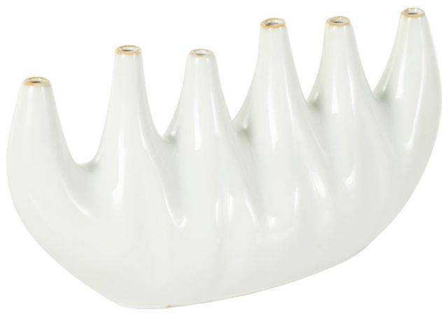 Deco Marche White 18'' Decorative Vase with Multiple Openings-0