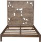 Porter International Designs Dahlia Brown Queen Panel Bed-1
