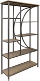 International Furniture Direct Zandria Light Brown Bookcase-0