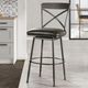 HH2 Home Decker Gray Swivel Bar Stool-4