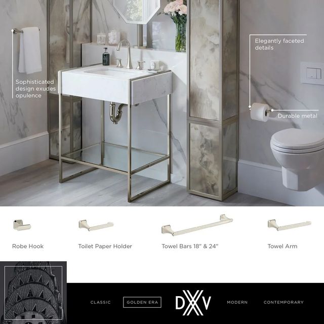 DXV Belshire® Polished Chrome 18" Towel Rack-1
