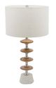 A & B Home Wood Pebble Table Lamp-0