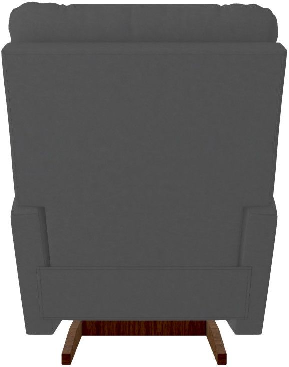 La-Z-Boy® Norton Blue Grey Leather Manual Rocking Recliner-4