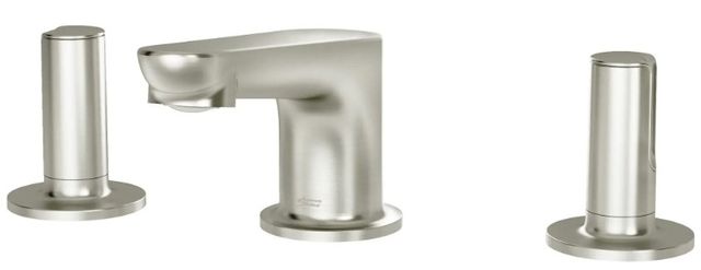 American Standard Studio® S Brushed Nickel Widespread Low Spout 2-Handle Bathroom Faucet with Knob Handles-2