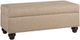 Smith Brothers Customizable 901 Storage Ottoman with Turned Leg-0