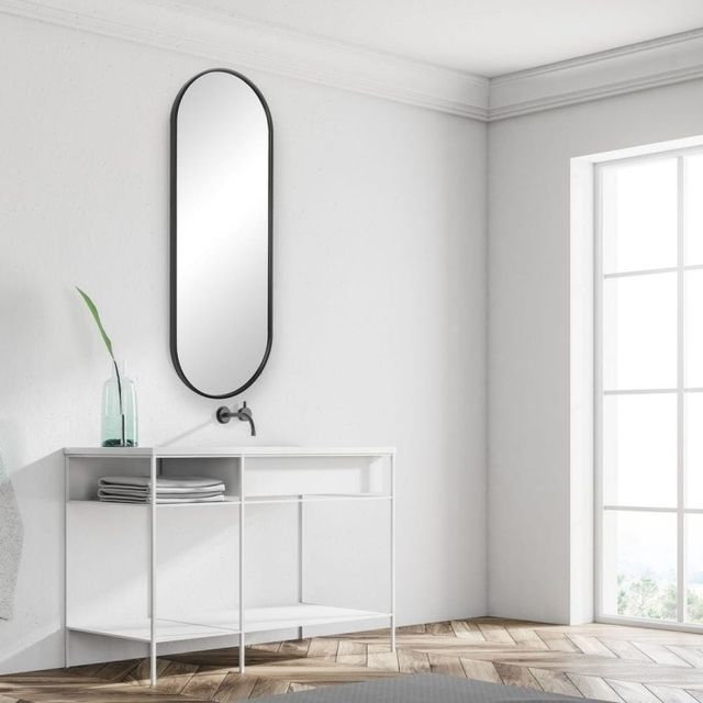 Uttermost® Varina Black Tall Mirror-1