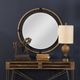 Uttermost® by Grace Feyock Melville Coastal Rust Black Round Mirror-5