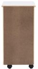 Linon Rudy White Rolling Storage Cart-4