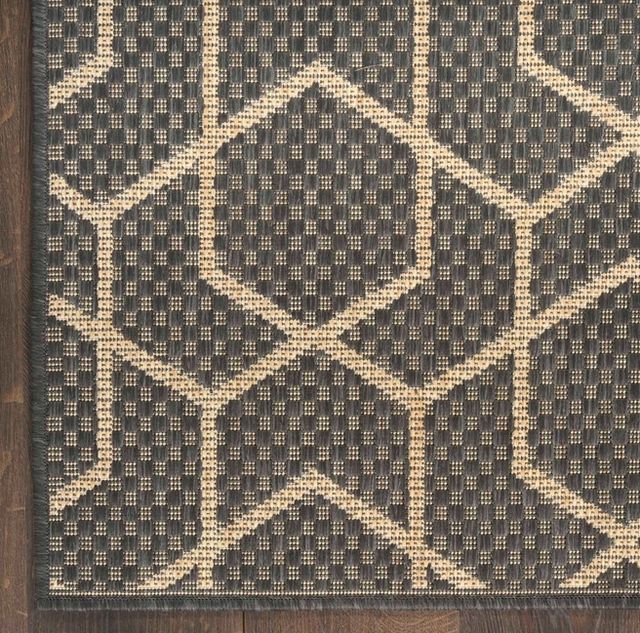 Nourison Home™ Horizon HOZ01 Charcoal 5'x7' Style 1 Area Rug-4