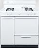 Summit® 36" White Pro Style Gas Range-0