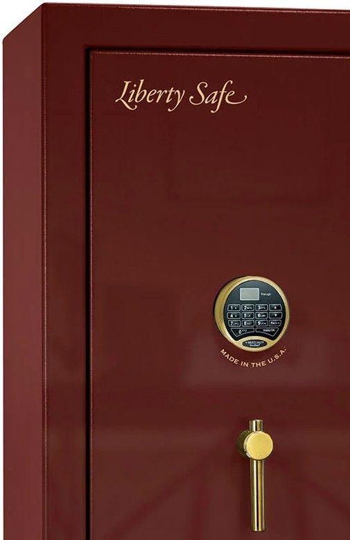 Liberty Safe Premium Home Burgundy Gloss/Black Chrome 17 Electronic Gun Safe-2