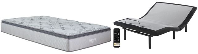 Sierra Sleep® by Ashley® Augusta 2-Piece Wrapped Coil and Better Adjustable Base Queen Mattress Set-0
