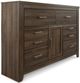 Signature Design by Ashley® Juararo 6-Piece Dark Brown Queen Poster Bed Set-2