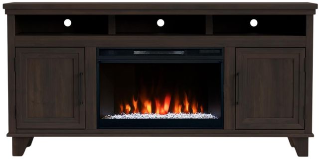 Legends Home Real Cozy Sonoma Java 64" Fireplace Console-3