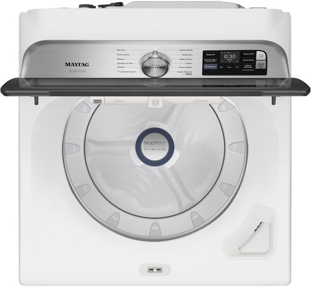 Maytag® Pet Pro 6 Cu. Ft. White Agitator Top Load Washer with Extra Power-1