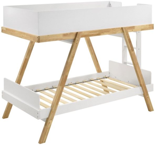 Coaster® Frankie Natural/White Twin Over Twin Bunk Bed-3