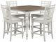 Liberty Furniture Magnolia Manor 5-Piece Antique White/Weathered Bark Optional Gathering Dining Set-0