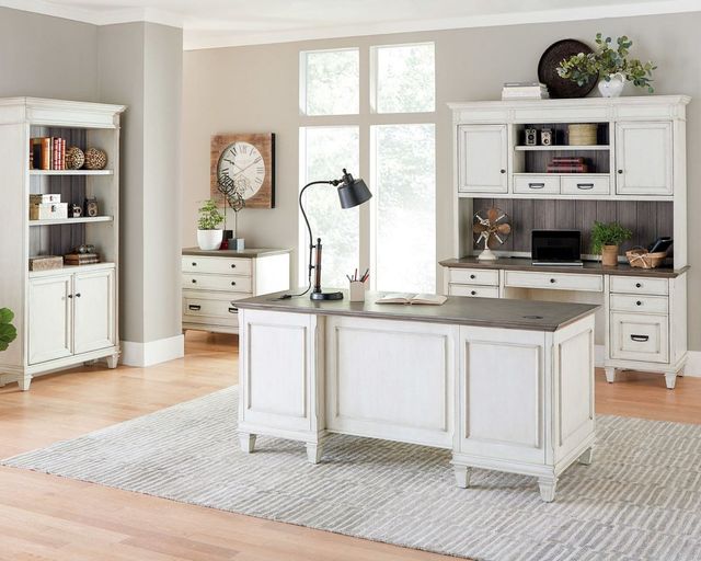 Martin Furniture Hartford Black/White Linen Credenza-2